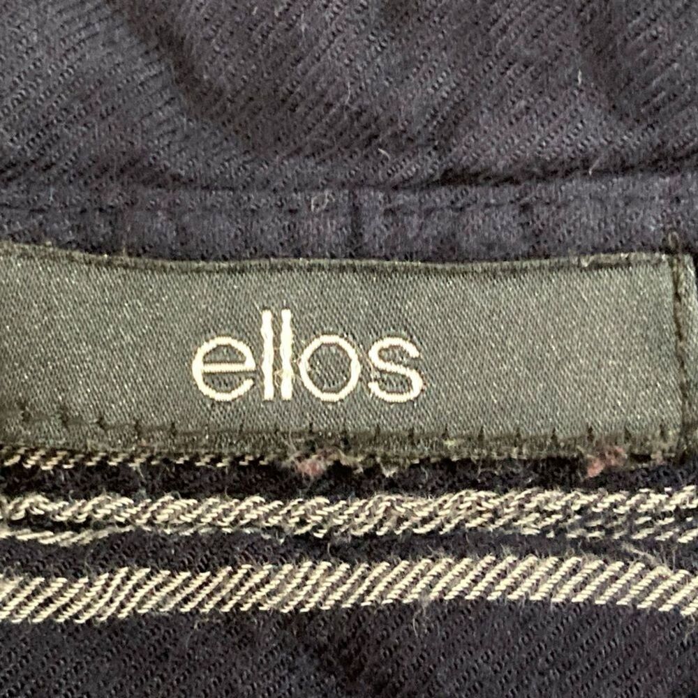 Ellos Blouse Womens 22 Blue White Stripe Tunic Button Up Long Sleeve Plus Preppy - Picture 5 of 8